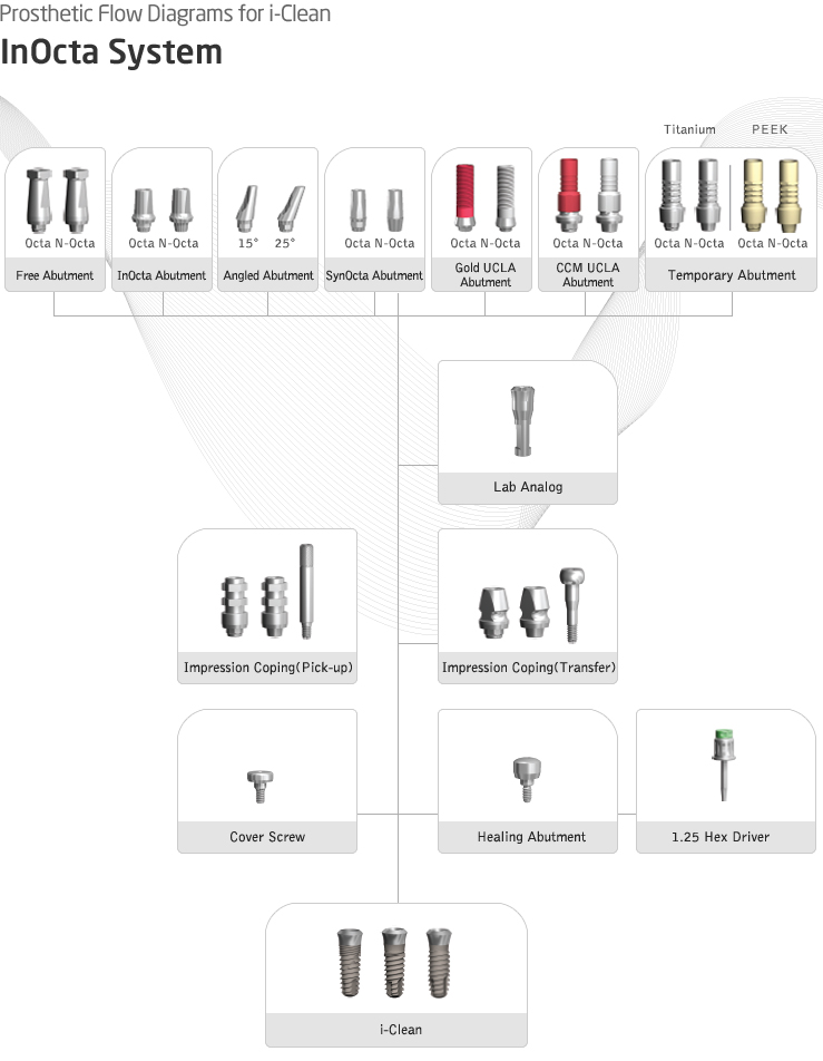 Prosthetic Flow Diagrems for s-Clean | InOcta System